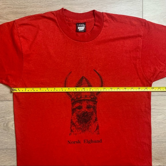 VINTAGE SCREEN STARS BEST NORSK ELGHUND T-Shirt RARE - Picture 7 of 9